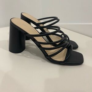 Nine West black block 4 inch heels